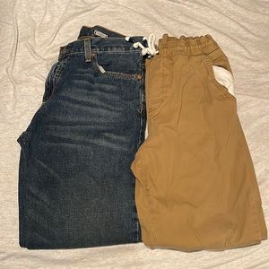 Two pairs of boys pants size 16